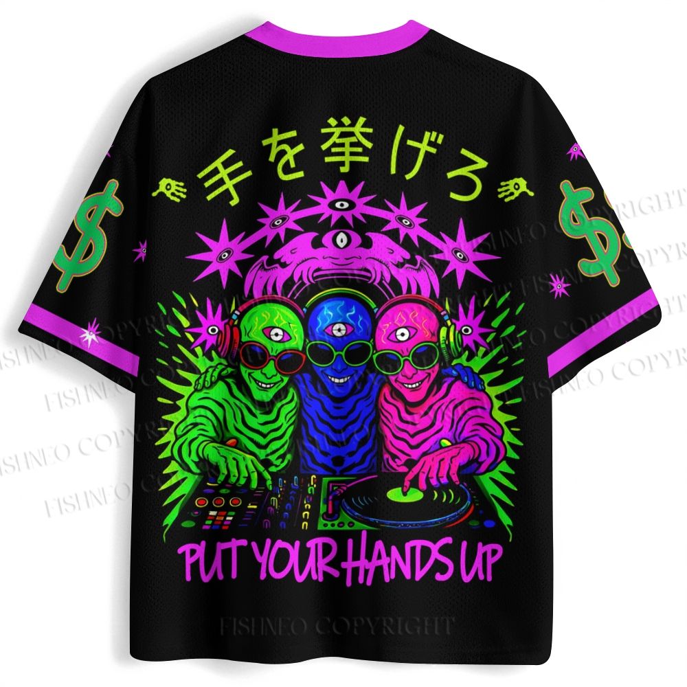 Alien DJ Put Your Hands Up Jersey Shirts