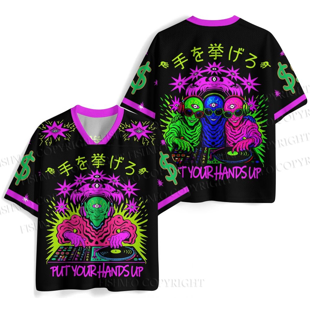 Alien DJ Put Your Hands Up Jersey Shirts