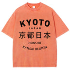 Kyoto Japan Honshu Kansai Region Vintage Wash Japanese Design T-Shirt