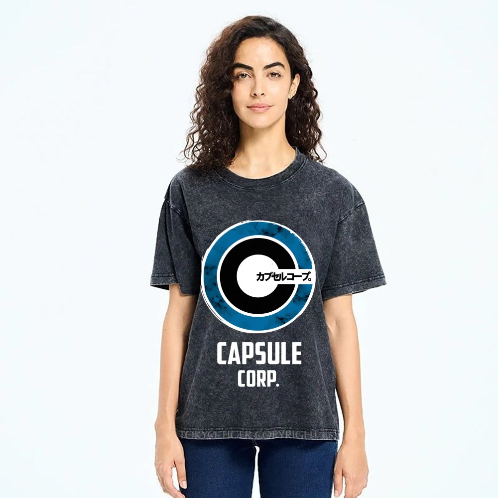 CAPSULE CORP Vintage Washed T-shirt