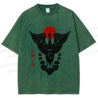 Unisex Japanese Crane Ichigo Ichie Printed Washed Tee