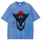 Unisex Japanese Crane Ichigo Ichie Printed Washed Tee