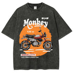 Honda Monkey 125cc Vintage Wash Japanese Design T-Shirt