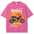 Honda Monkey 125cc Vintage Wash Japanese Design T-Shirt