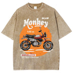 Honda Monkey 125cc Vintage Wash Japanese Design T-Shirt