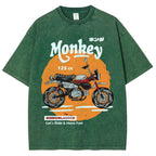 Honda Monkey 125cc Vintage Wash Japanese Design T-Shirt