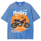 Honda Monkey 125cc Vintage Wash Japanese Design T-Shirt