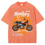 Honda Monkey 125cc Vintage Wash Japanese Design T-Shirt