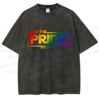 Unisex May The Pride Be With You Printed Washed Tee