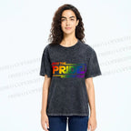 Unisex May The Pride Be With You Printed Washed Tee