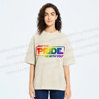 Unisex May The Pride Be With You Printed Washed Tee