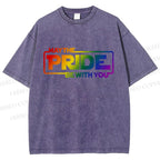 Unisex May The Pride Be With You Printed Washed Tee