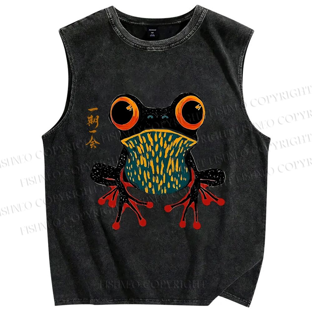 Unisex One Moment Once In A Lifetime Calm Printed Washed Tank Top