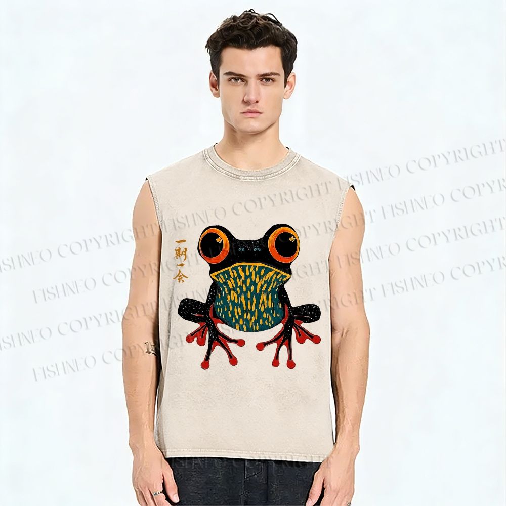 Unisex One Moment Once In A Lifetime Calm Printed Washed Tank Top