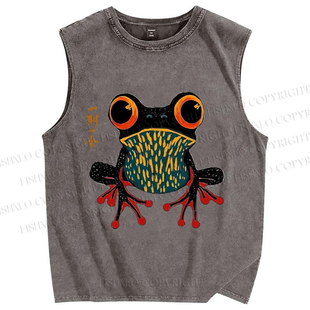 Unisex One Moment Once In A Lifetime Calm Printed Washed Tank Top