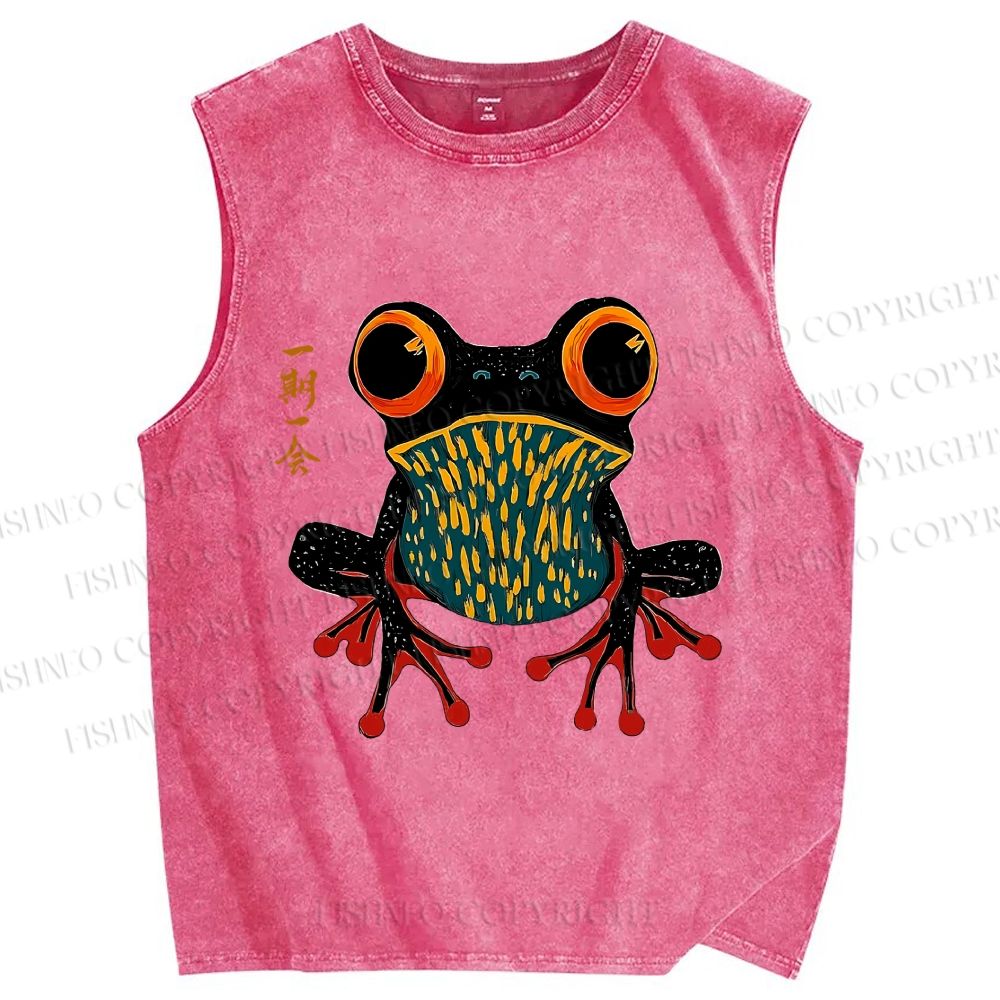 Unisex One Moment Once In A Lifetime Calm Printed Washed Tank Top