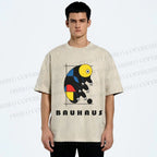Unisex Bauhaus Tardigrade Printed Washed Tee