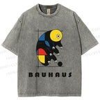 Unisex Bauhaus Tardigrade Printed Washed Tee