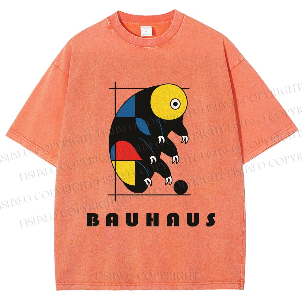 Unisex Bauhaus Tardigrade Printed Washed Tee
