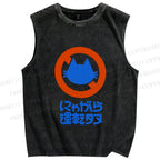 Unisex Distracted Driving Is Strictly Prohibited Printed Washed Tank Top