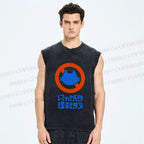 Unisex Distracted Driving Is Strictly Prohibited Printed Washed Tank Top
