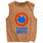 Unisex Distracted Driving Is Strictly Prohibited Printed Washed Tank Top
