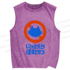 Unisex Distracted Driving Is Strictly Prohibited Printed Washed Tank Top