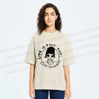Unisex Yoshitomo Nara Life is Only One Printed Washed Tee