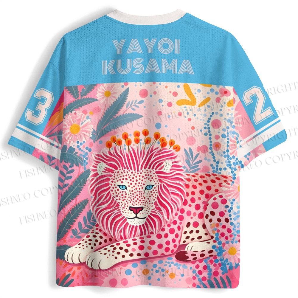 Yayoi Kusama Lion Printed Jersey Shirts