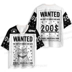 200$ Wanted Cat Printed Jersey Shirts