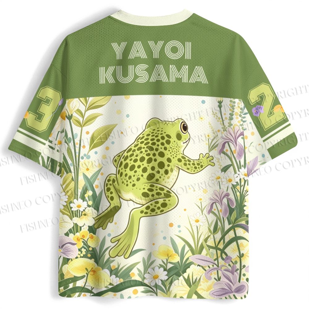 Yayoi Kusama Frog Printed Jersey Shirts