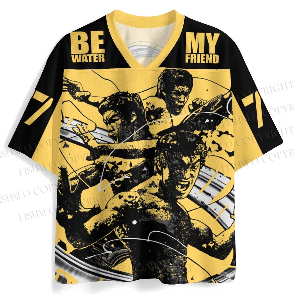 Bruce Lee Be Water My Friend Jersey Shirts