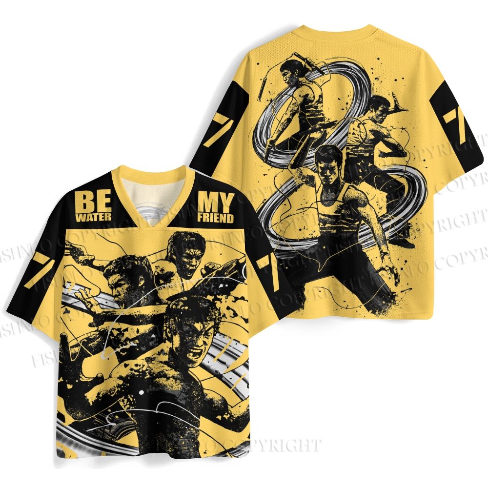 Bruce Lee Be Water My Friend Jersey Shirts