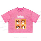The Beagles Washed Cropped T-Shirt