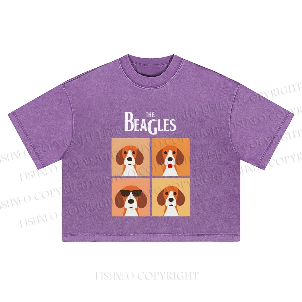 The Beagles Washed Cropped T-Shirt