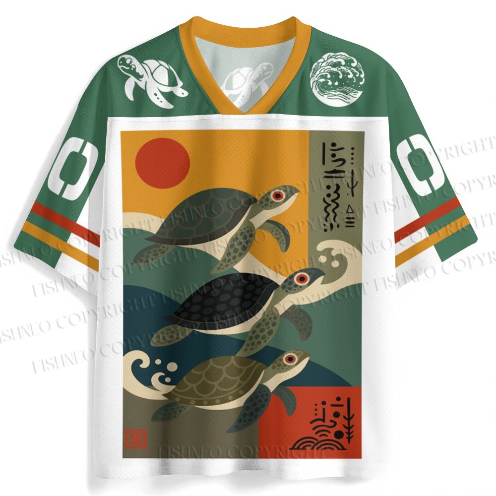 Sunrise Sea Turtles Jersey Shirts