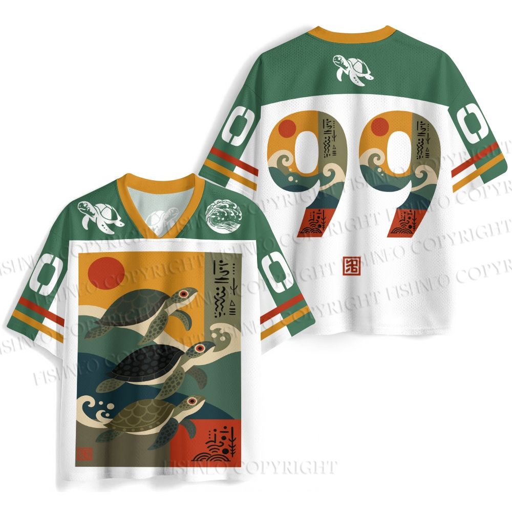 Sunrise Sea Turtles Jersey Shirts