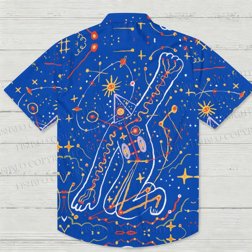 Modern Abstract Art Printed Hawaiian Shirt