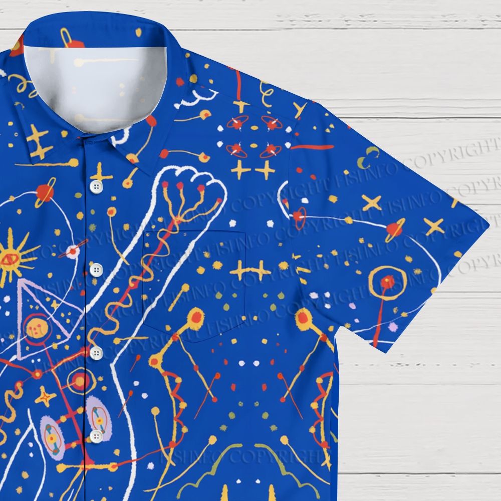 Modern Abstract Art Printed Hawaiian Shirt