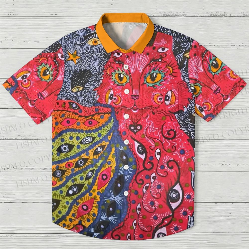 Cat eye Hawaiian Shirt