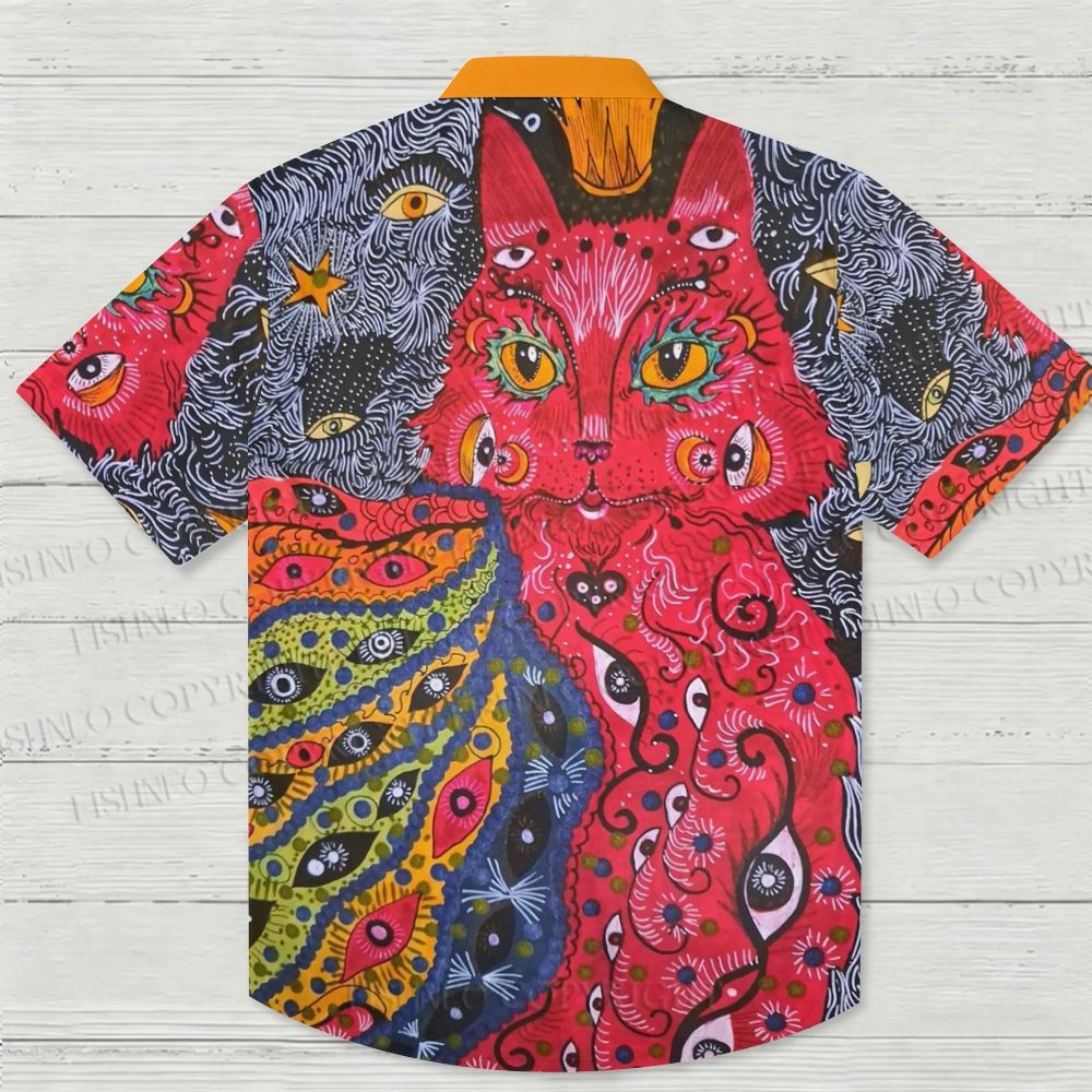 Cat eye Hawaiian Shirt