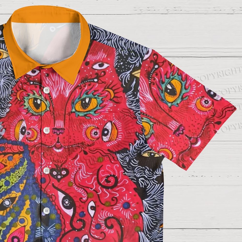 Cat eye Hawaiian Shirt