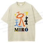Unisex Joan Miró Parler Seul 2 Printed Washed Tee