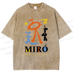 Unisex Joan Miró Parler Seul 2 Printed Washed Tee
