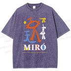 Unisex Joan Miró Parler Seul 2 Printed Washed Tee