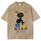 Unisex Joan Miró Parler Seul Printed Washed Tee