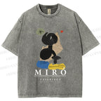 Unisex Joan Miró Parler Seul Printed Washed Tee