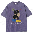 Unisex Joan Miró Parler Seul Printed Washed Tee