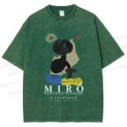 Unisex Joan Miró Parler Seul Printed Washed Tee