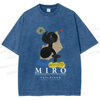 Unisex Joan Miró Parler Seul Printed Washed Tee